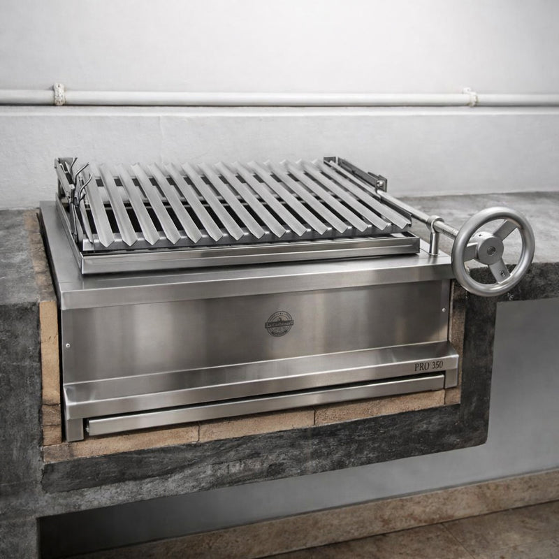 Cargue la imagen en el visor de la galería, Parrilla Empotrable Pro 350 — La Carbonera Grill (70×50×25 cm)
