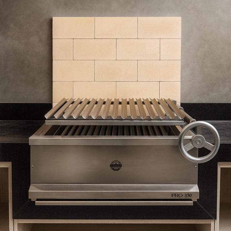 Cargue la imagen en el visor de la galería, Parrilla Empotrable Pro 350 – 70 x 50 cm – Acero Inoxidable | La Carbonera Grill
