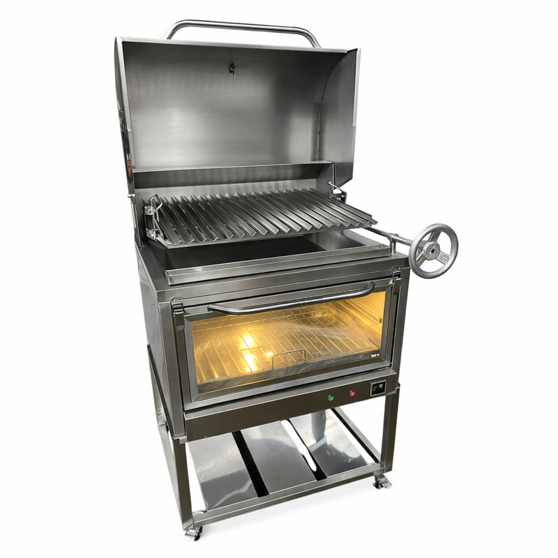 Cargue la imagen en el visor de la galería, Parrilla Movible con Caja China Broker Master — La Carbonera Grill (AISI 304)
