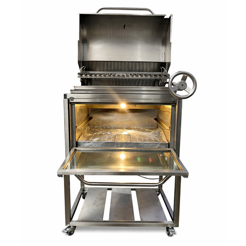 Cargue la imagen en el visor de la galería, Parrilla Movible con Caja China Broker Master — La Carbonera Grill (AISI 304)
