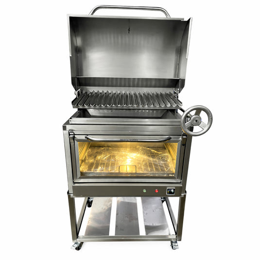 Parrilla Movible con Caja China Broker Master — La Carbonera Grill (AISI 304)