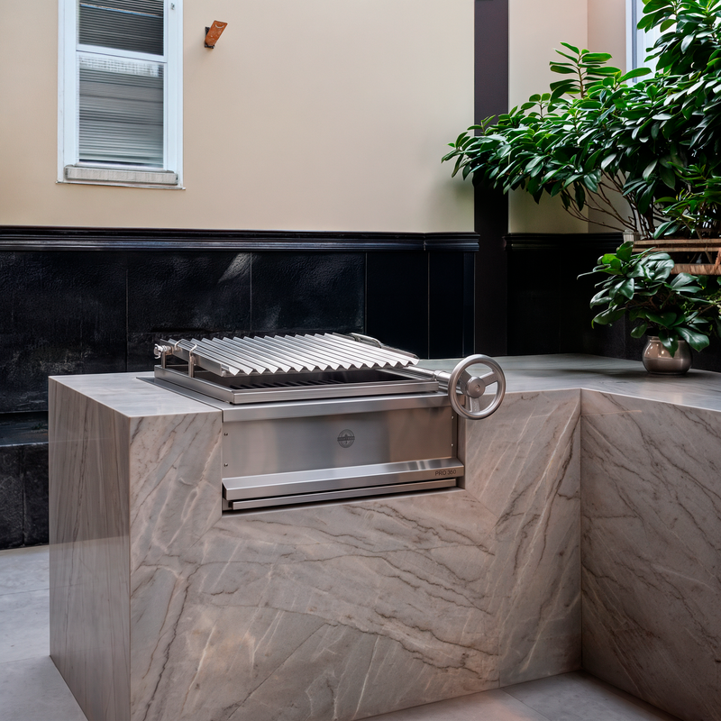 Cargue la imagen en el visor de la galería, Parrilla Empotrable Pro 350 — La Carbonera Grill (70×50×25 cm)
