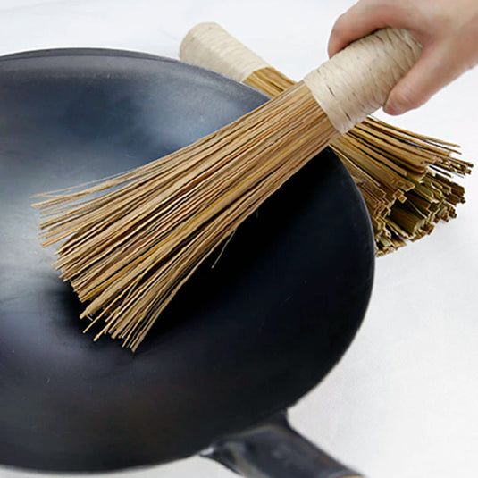 Cepillo de Bambú para Limpieza de Woks